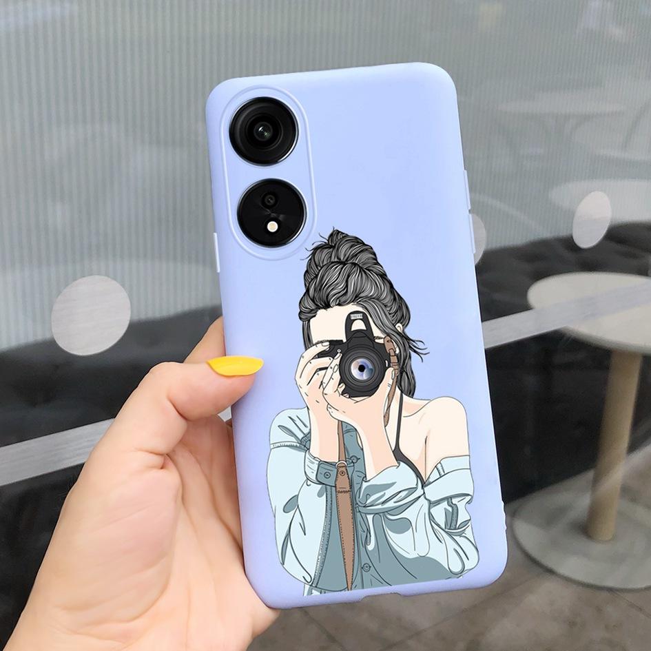 Für OPPO Reno8 T 5G Hülle Cover OPPO A78 Leopard Handyhülle Niedliche Kuh Weiche Rückseite Für OPPO Reno 8T 5G A 78 OPPOA78 A1 Pro Hülle