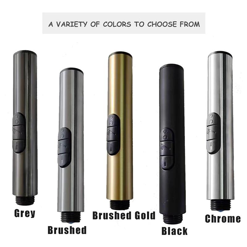 Przenośny zestaw natryskowy bidetowy wysokociśnieniowy do łazienki, balkon, szczotkowane złoto, 3-funkcyjny ręczny natrysk, dysza prysznicowa, samoczyszcząca