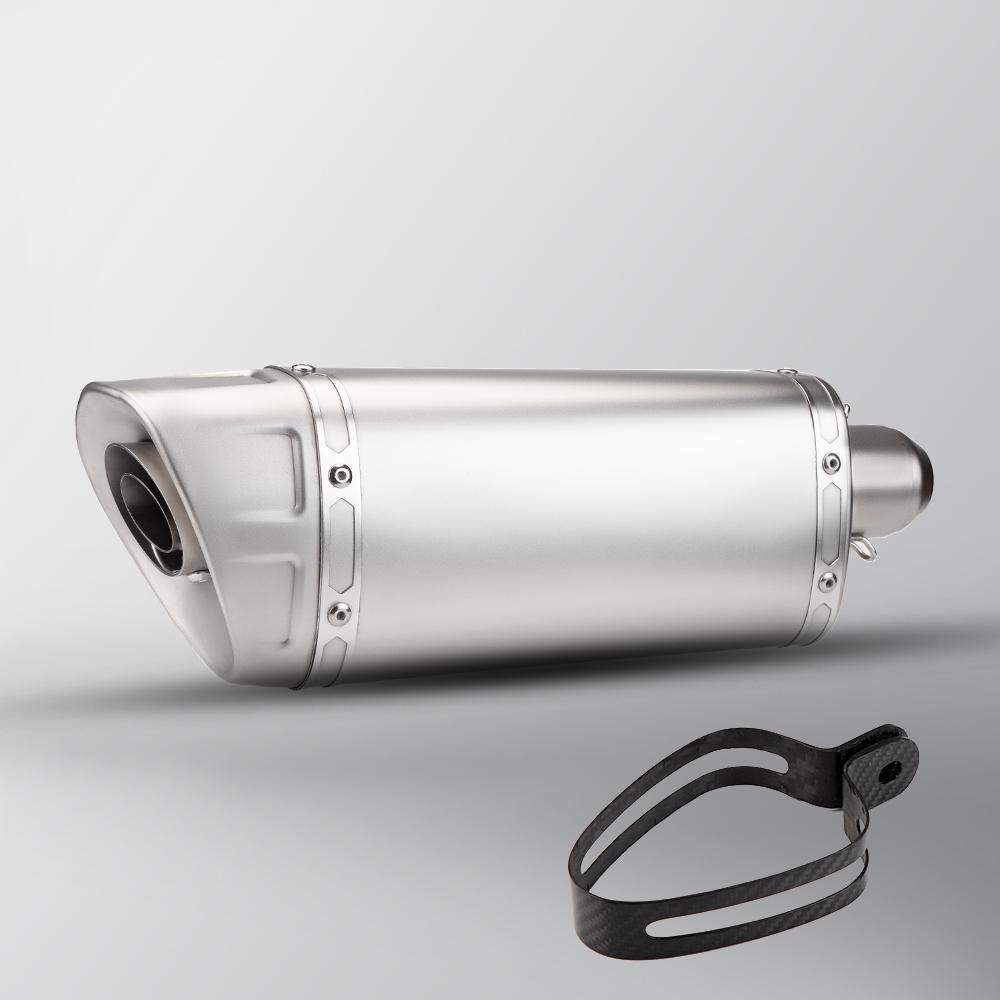 Motorcycle carbon fiber exhaust pipe tail connection integrated exhaust pipe FOR 51MM MT09 FZ09 MT07 GSX250 M11 muffler with db