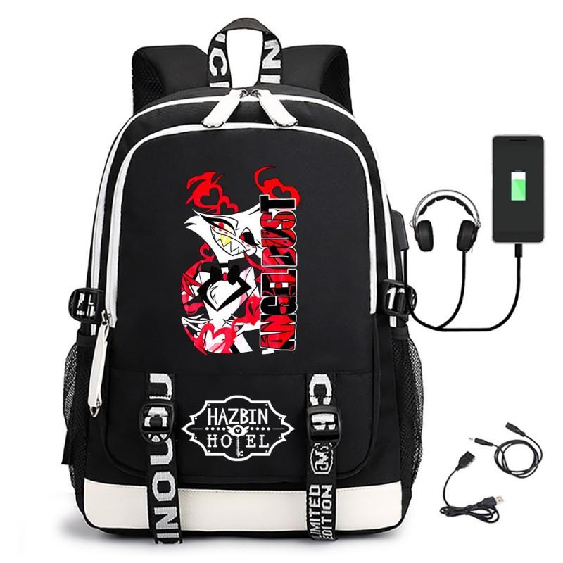 Zaino Tematico Anime Helluva Boss per Ragazzi Studenti Grande Capacità Borsa da Scuola da Viaggio Unisex Tessuto Oxford