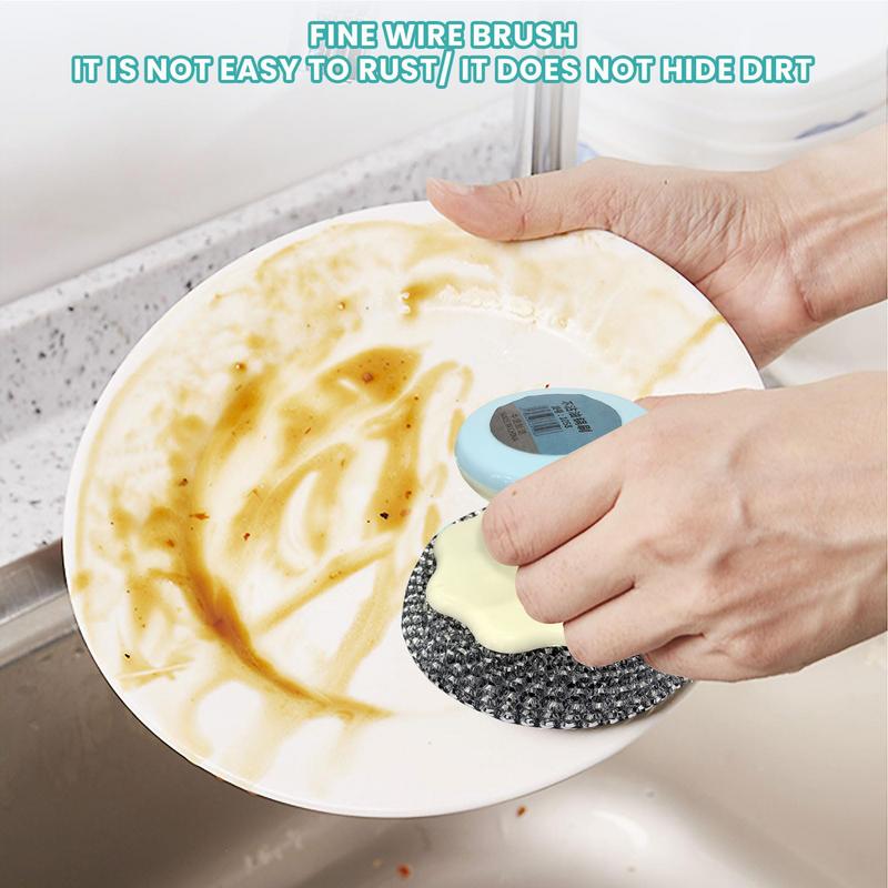 

Kitchen Scrub Brush Detachable Dishes Brush With Handle Ergonomic Grip Cleaning Scrubber Dishwashing Washing Cleaner For CHINA
