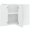 Kalmar Corner Wall Mounted Kitchen Cabinet Concrete Grey Particleboard