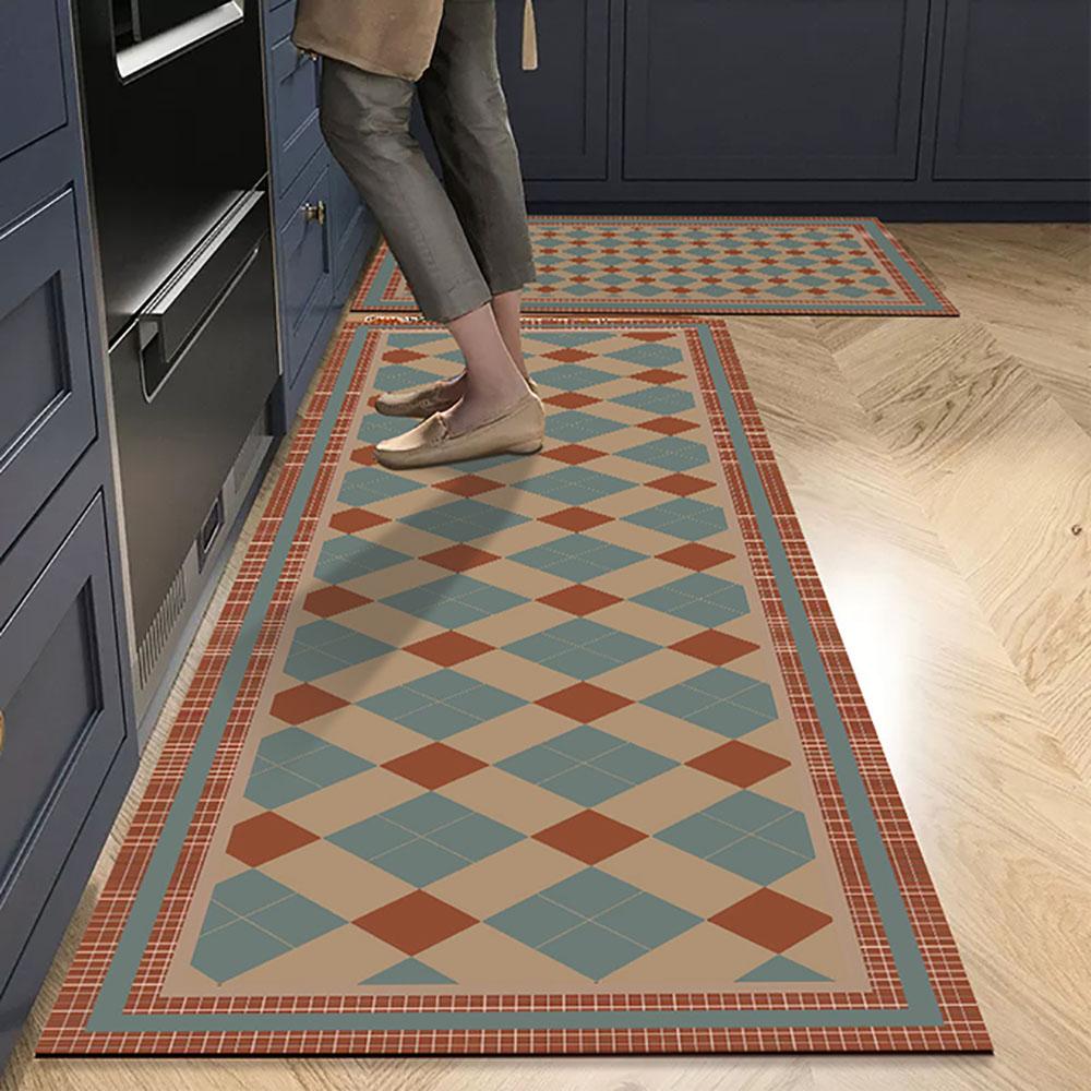 1/2PCS Kitchen Oil-Resistant Floor Mat, Bathroom Absorbent Quick-Drying Carpet, Anti-Slip Doormat For Home Decoration