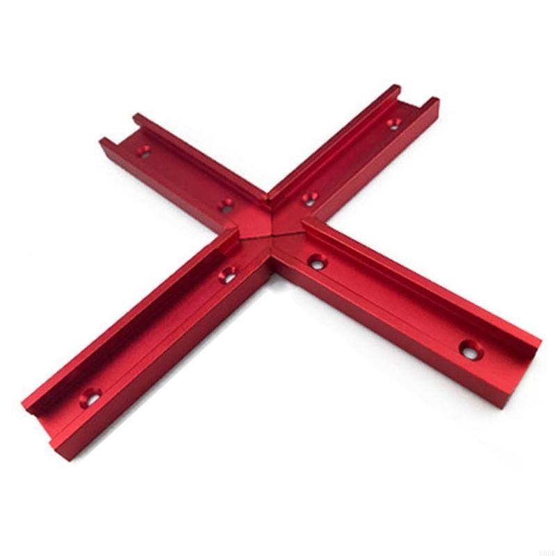 

T Track For Cross Connectors With Predrilled Mounting Hole Aluminum Alloy Table Track Intersections Woodworking T Slot