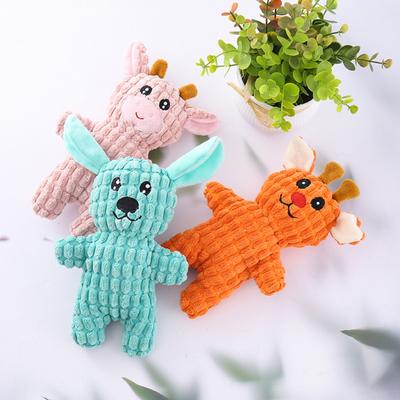 Hond Piepspeeltje Knuffeldier Pluche Hondenspeeltje met Knisperpapier voor Puppy Kleine Honden Taai Hondenkauwspeeltje voor Agressieve Kauwer