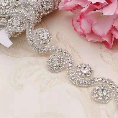20cm Rhinestones Banding  Garment Accessories Wedding Decoration Trim Bridesmaid DIY Dress Shoes  Crystal