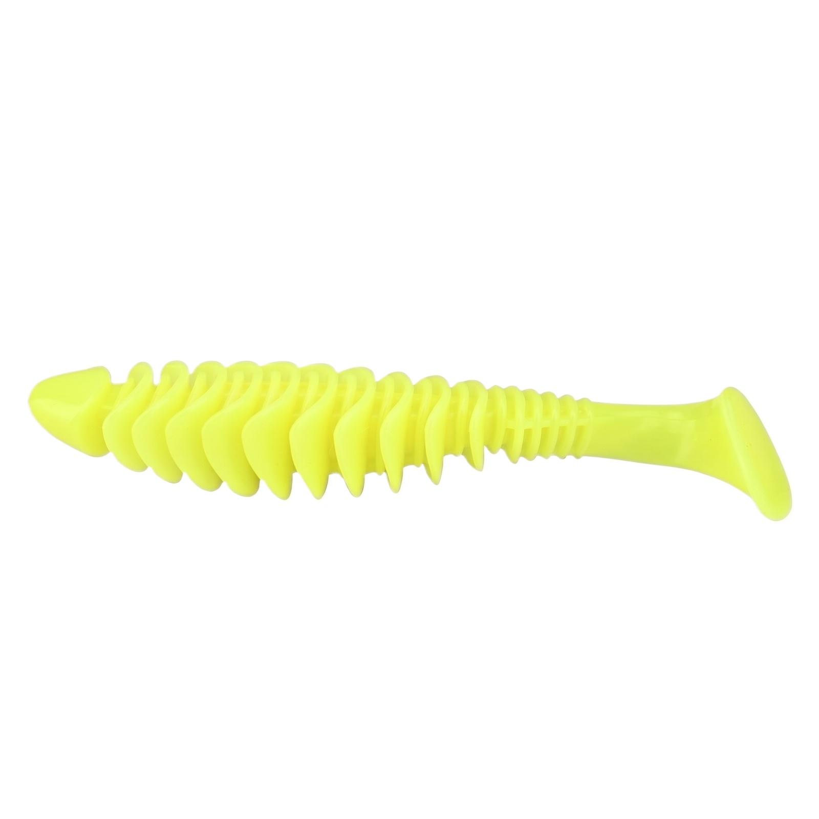 

Soft Fishing Lure 6 5CM 10PCS Ribbed Tail Soft Bait Lead Head Hook Suitable for Bass Perch Pike Lure Worms one size жовтий