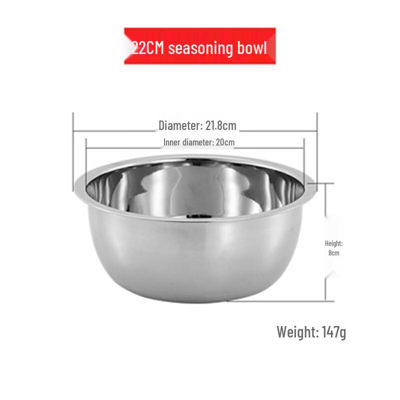 Icejoy Stainless Steel Multi-purpose Kitchen Bowl