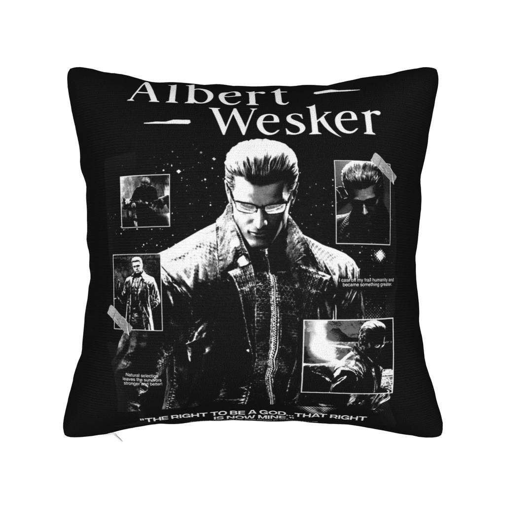 Albert Wesker Povlaky na polštáře Merch Měkký potah na polštář Potah na dekorační polštář Potah na polštář na sezení Čtvercový Více velikostí