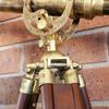 Vintage Style Telescope Tripod Stand Antique Brass