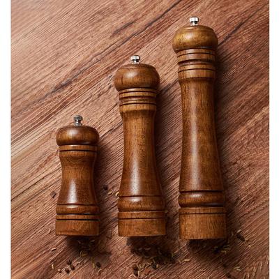 Eiche Manueller Mahlwerk: 5, 8, 10 Zoll Pfeffer- & Sichuanpfeffer-Gewürzflasche