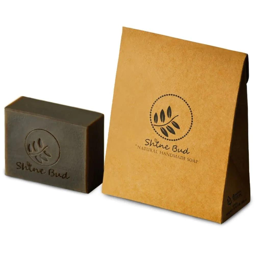 Natural Handmade Aged Facial Soap Pine Bonfire Premium Aroma Massage Swedish Pine Tar Soap Pack 100g 1