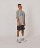 ALL DAY HOOPS Authentic Short Sleeve Tee Melange Grey