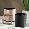 Stainless Steel Trash Can Large Capacity Kitchen Trash Bins Creative Square Toilet Garbage Bin Household Cleaning Accessories