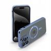 Case For Iphone 15 Pro Max Magsafe Reinforced Case Blue Case + Glass