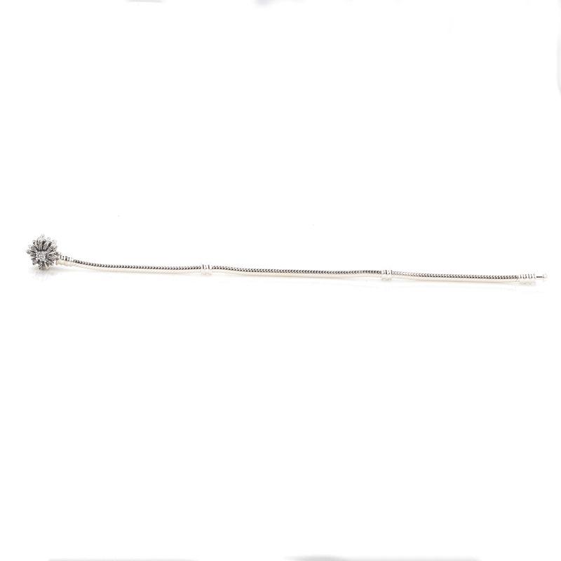 Náramek z mincovního stříbra S925 s řetízkem typu hadí kost a přívěsky ve tvaru hvězdy a sněhové vločky