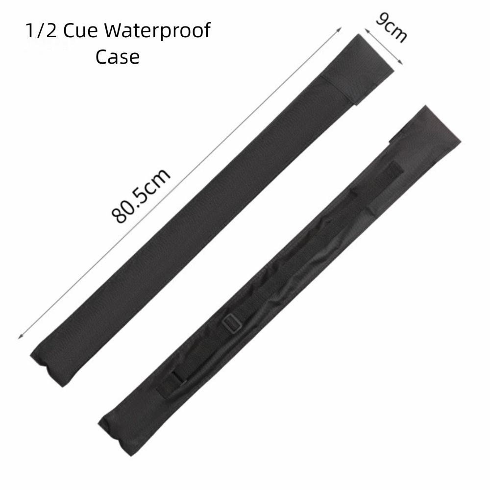 1/2 or 3/4 Split Billiard Cue Storage Bag Adjustable Foldable Billiard Cue Dust Cover Wear-resistant Anti-scratch