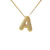 Necklace Female English Alphabet Necklace Female Hip Hop Full Zircon Delicate Clavicle Chain Personality Necklace