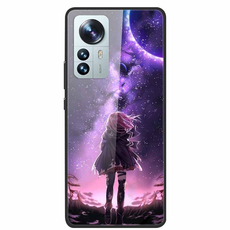 For Redmi Note 12S Case Tempered Glass Hard Back Cover for Xiaomi Redmi Note 12 Note12 Pro 4G 5G Phone Cases Note12S 12 S 12Pro