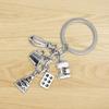 Delightful Pastries Keyring Cooking Keychain with Small Baking Accessories and Dessert Zinc Alloy Texture for Gifting
