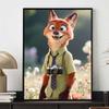5D DIY Diamond Painting Zootopia Illustration Cartoon Full Diamond Mosaic Diamond Painting Art Wall Decoration Craft Set