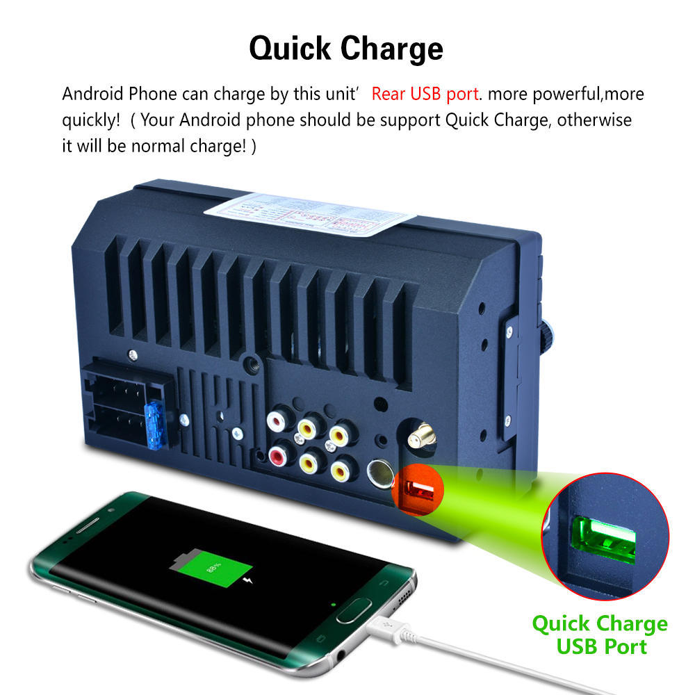 7" Touch Screen Car Radio Stereo MP5 Player Head Unit GPS FM AUX USB Bluetooth