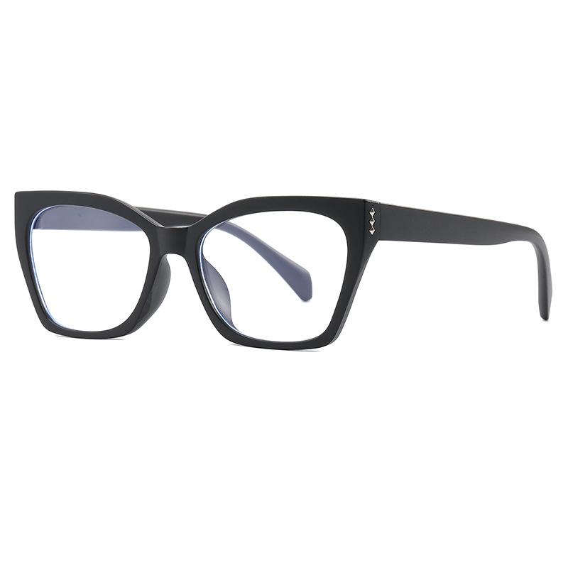 New cat eye anti-blue flat mirror plain street shot Internet celebrity fashion glasses retro flat glasses ultra light