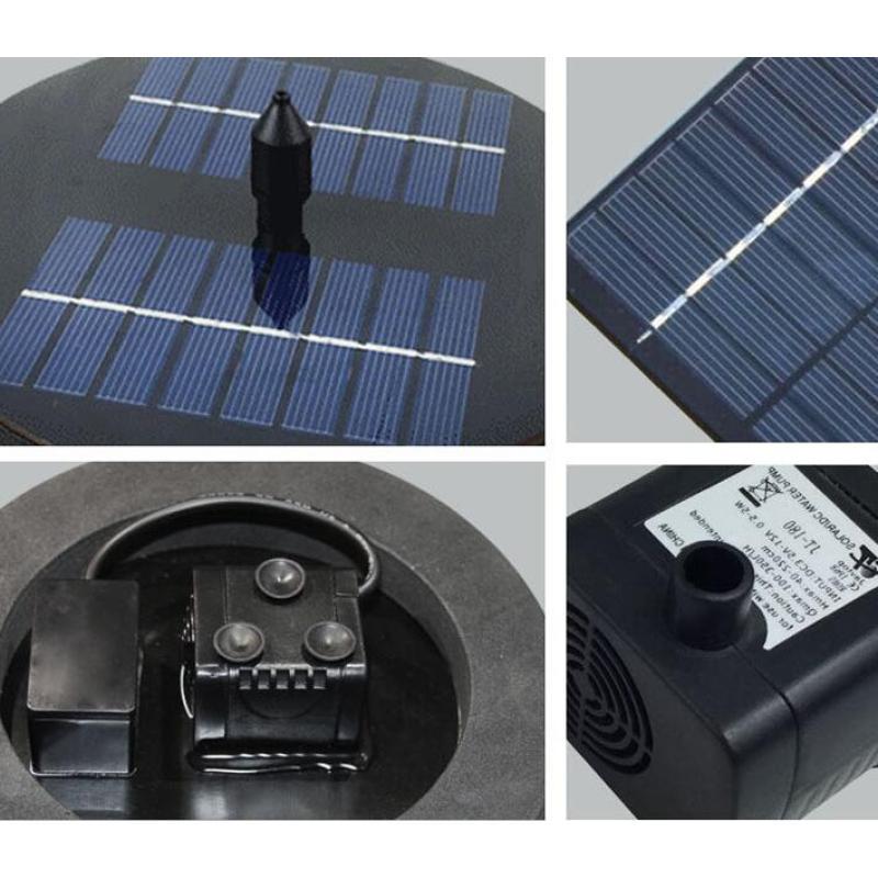 Solar Floating Miniature Landscape Fountain for Home Garden