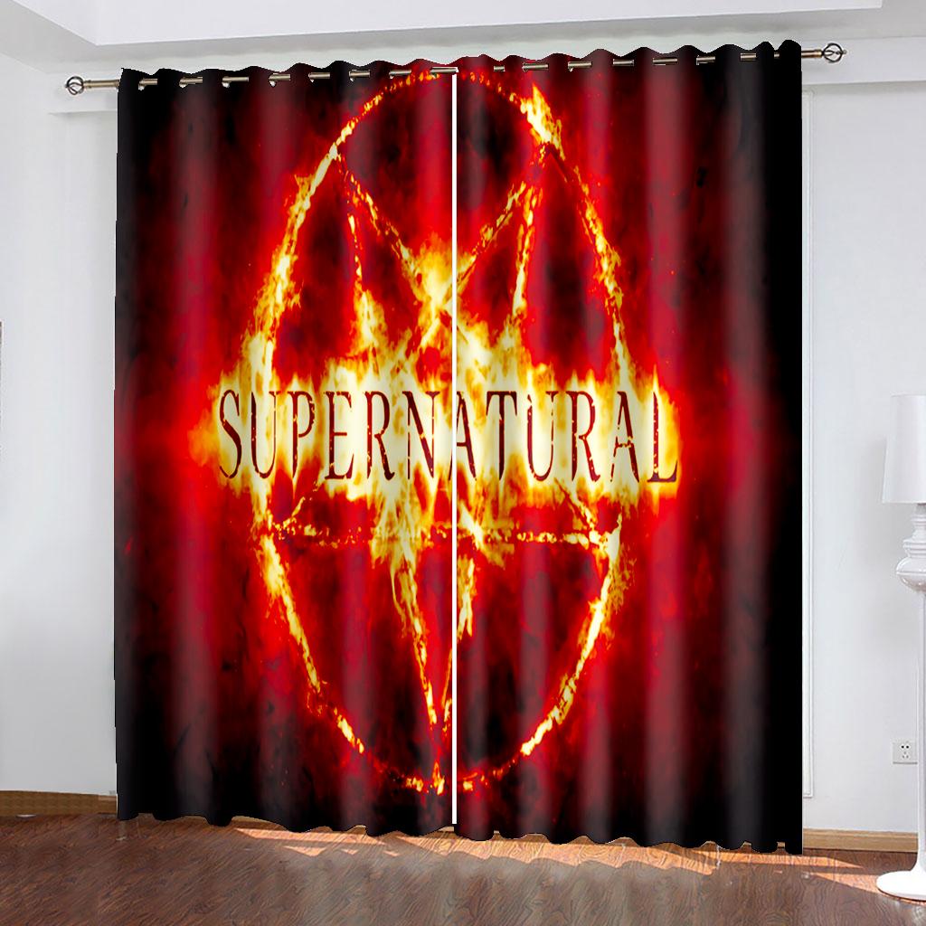 Ball Theme Curtain Basketball Football Football Baseball, Home Bedroom Living Room Shade Curtain, a Set of Two Pieces