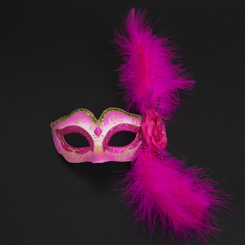 Nova Máscara Facial Meia Face Europeia e Americana de Halloween para Festival de Performance Infantil Festa Baile Infantil