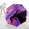 Ombrello Pieghevole KPOP Hunter alla Moda con Apertura/Chiusura Automatica. Portatile e Pieghevole, Ideale per Regalo, Viaggio e Uso Quotidiano.