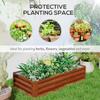 Galvanized Raised Garden Bed 4' X 2' X 1' Metal Planter Box Brown for Growing Vegetables Flowers Herbs Succulents