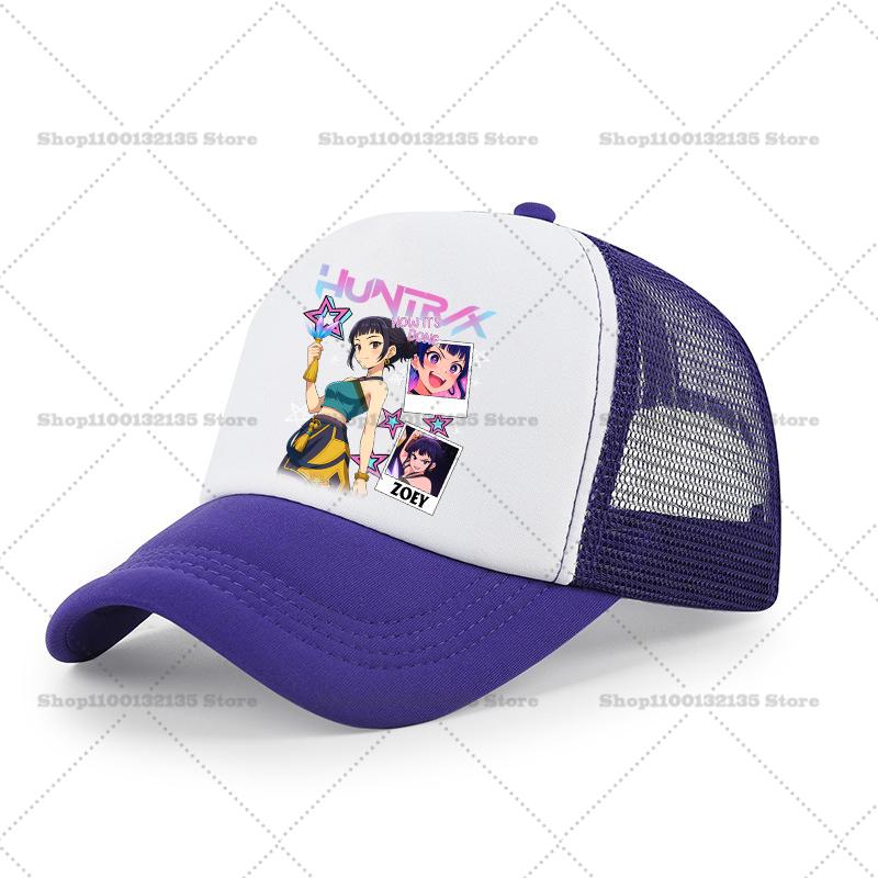 KPoP Demon Hunter Summer Baseball Cap Cartoon Anime Print Hat Boy Girl Breathable Kid Hat HipHop NetCap Kawaii Kids Toy Gift