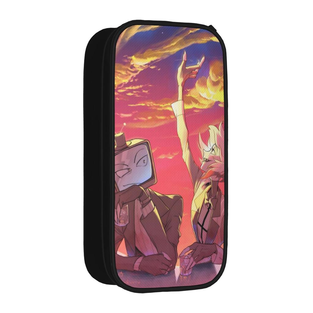 R-Radiostatic Vox Alastor Pencil Cases Classic Pen Holder Bag for Student Big Capacity Students School Gifts Pencil Pouch