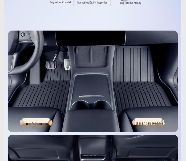 Model 3/Y TPE Injection Molded Floor Mats - High-Quality Tesla Accessories