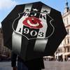 Besiktas Crest Legacy 1903 Umbrella Folding umbrella, automatic umbrella 8-Frame for Travel, camping Use Gift for Halloween Christmas