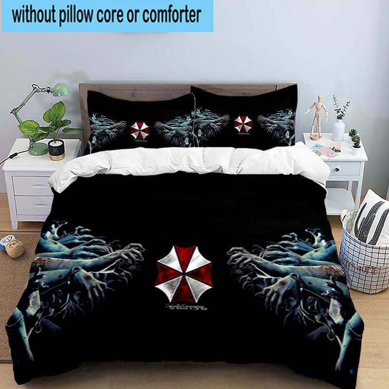 3PCS Umbrella Symbol 3pcs Bedding,Including 3PCS Duvet Cover And 2pcs Pillowcases Perfect for Christmas,Ideal for Bedroom, Dormitory
