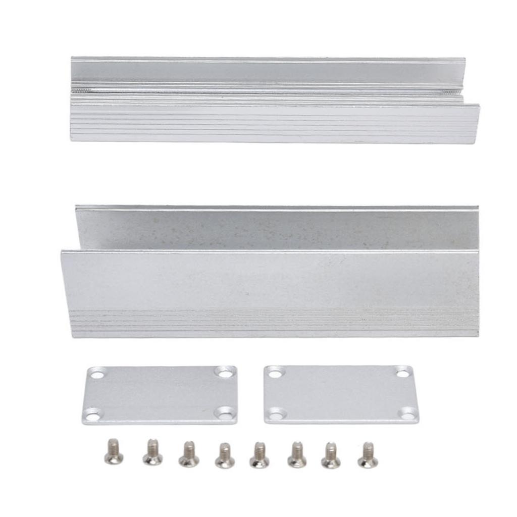 Kapsling av aluminiumslegering Effektforsterker Koblingsboks Elektronisk DIY Beskyttende Kjølekasse