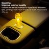 Car Interior USB LED RGB Night Light 5V Candle Style Bulb Retro Design for Camping and Travel