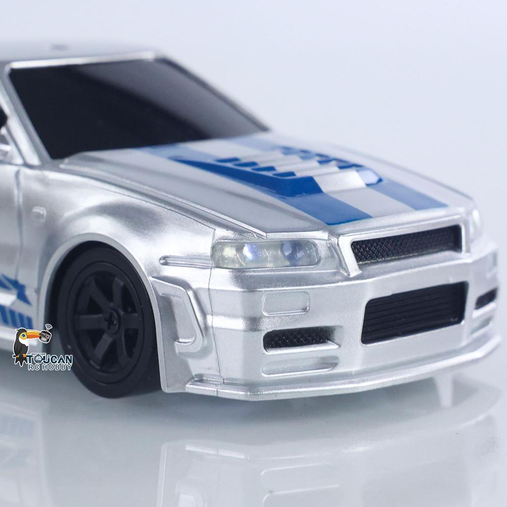 AAXV1 1/43 RC Racing Car Radio Controlled High Speed Drift Car Vehicle 4WD RTR Mini Car Toy 2.4G Battery Lights Gyroscope Gift