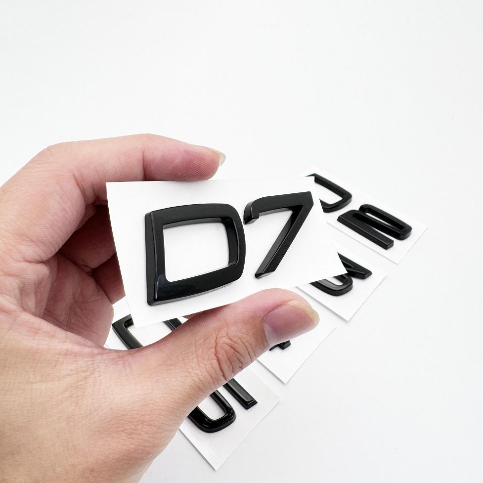 Metal para Coche D2 D3 D4 D5 D6 D7 Letras Logo Emblema de Maletero Insignia Pegatina Para Volvo S40 S60 V40 V50 XC40 XC60 V70 V60 S90 C30 XC90