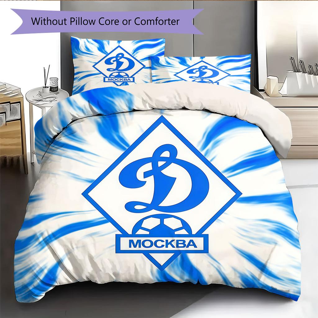 Dynamo Moscow Glory Bedding Quilt Set Quilt Cover Pillowcase Home Decoration Birthday Gift (1 * Duvet Cover + 2 * Pillowcase, Without Core)
