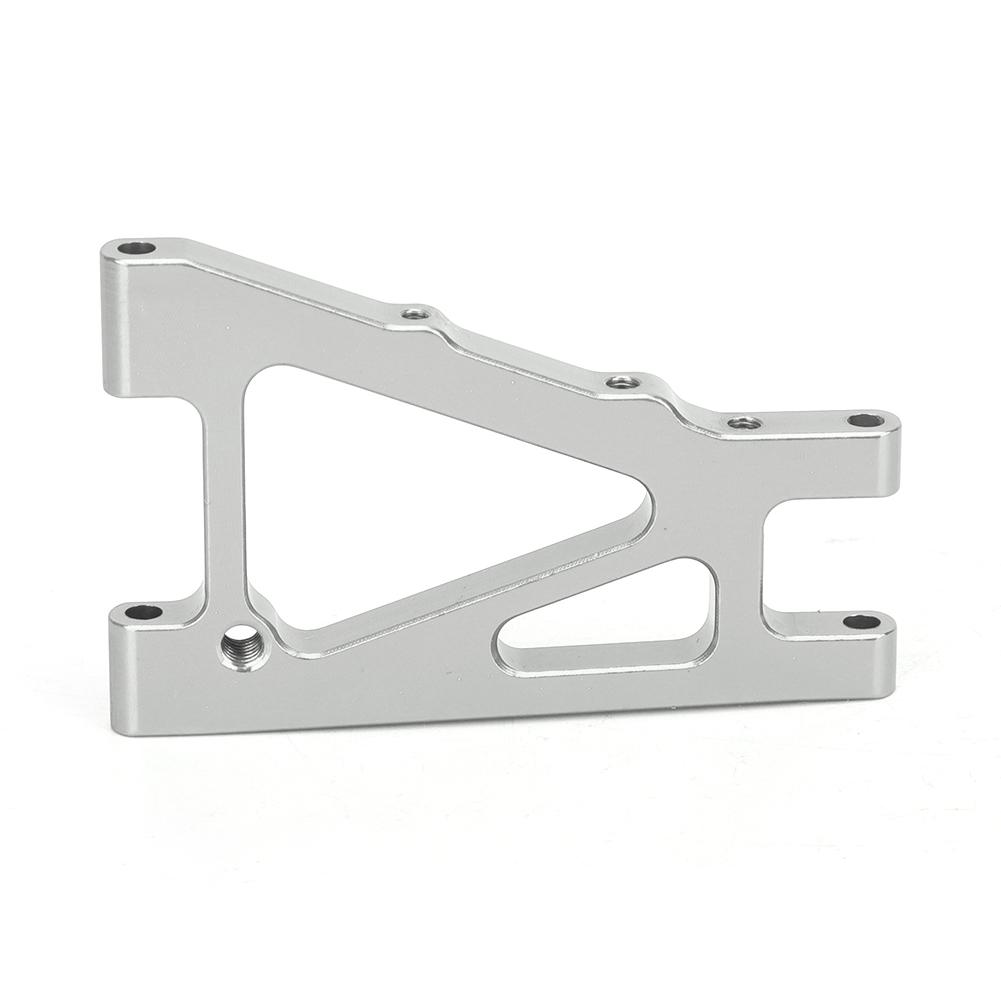 2PCS Alloy Front Lower Arm Upgrade Parts Fit for KYOSHO 4WD Optima 110 Off Road Vehicle(Silver )