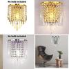 Modern Crystal Wall Lamp With Led Lighting For Home Bedroom And Bedside Use