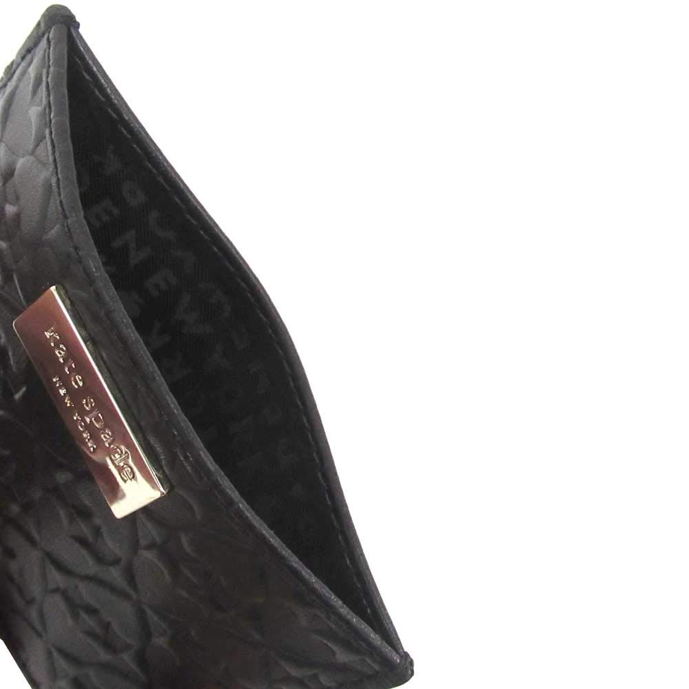 Kate Spade Outlet Graham Penn Place Embo Leather Card Case WLRU4942 001 [Parallel Import]