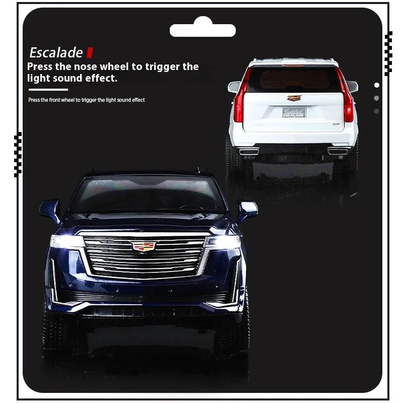 1/24 Scale Cadillac Escalade SUV Alloy Car Diecast Metal Model Collect Hobby Model Ornaments Gift for Friend Boy Display Ornament C394