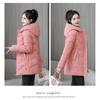 Women Thick Hooded Mid Length Cotton Padded Winter Coat