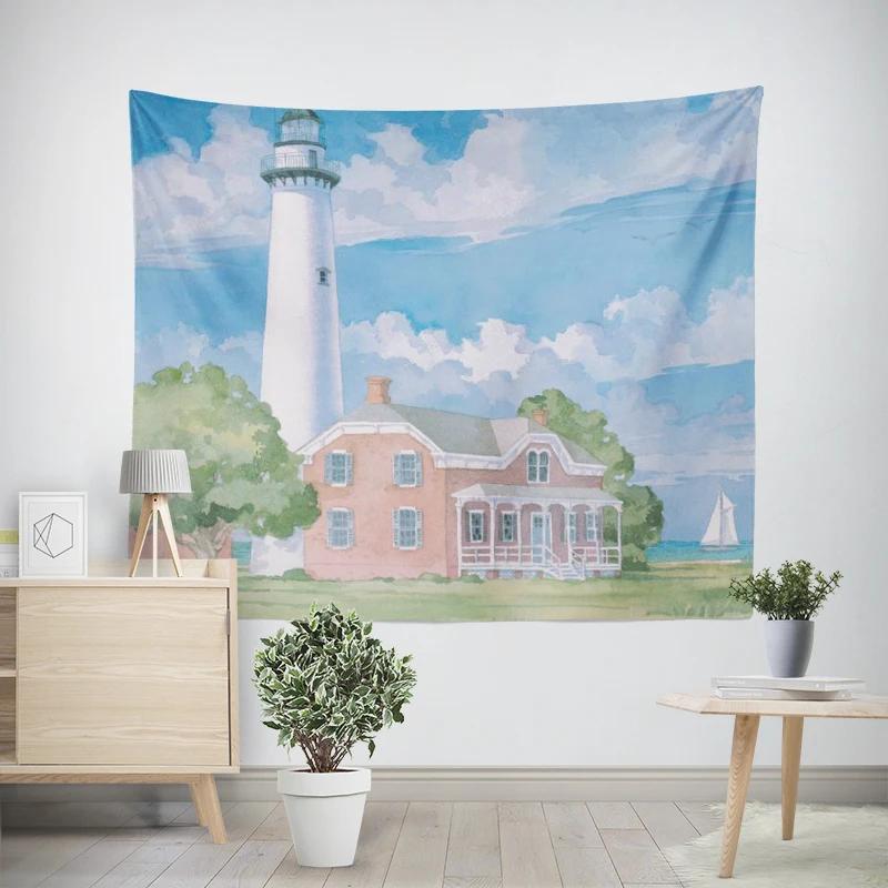 Modern Wall Decoration Aesthetics Home Hawaii Tapestry Rural Nostalgia Hanging Large Fabric Autumn Bedroom Hanging Fabric