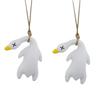 2Pcs Fashion Swing Duck Car Pendant Cute Car Hanging Ornament  Indoor Window