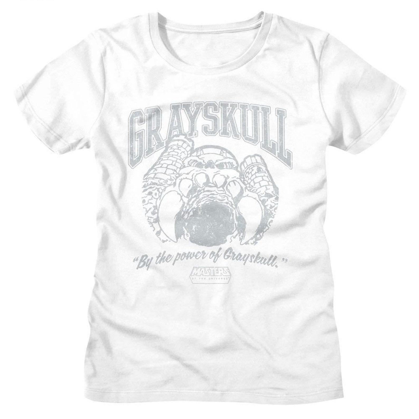 Masters of the Universe Grayskull Collegiate White Women s T-Shirt S
